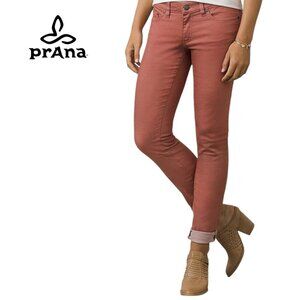 PRANA Women's Kara Soft Low-Rise, Narrow-Leg Stretch Jeans pink size 8/29